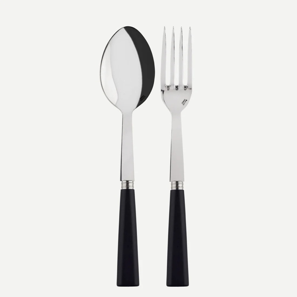 Sabre Paris two piece serving set, Nature, Black press wood